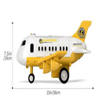 Toy Airplane with LED Lights and Inertia Wheel