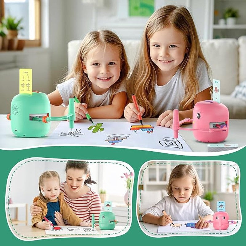 Toy - Drawing Robot with Shape Cards and Color Markers