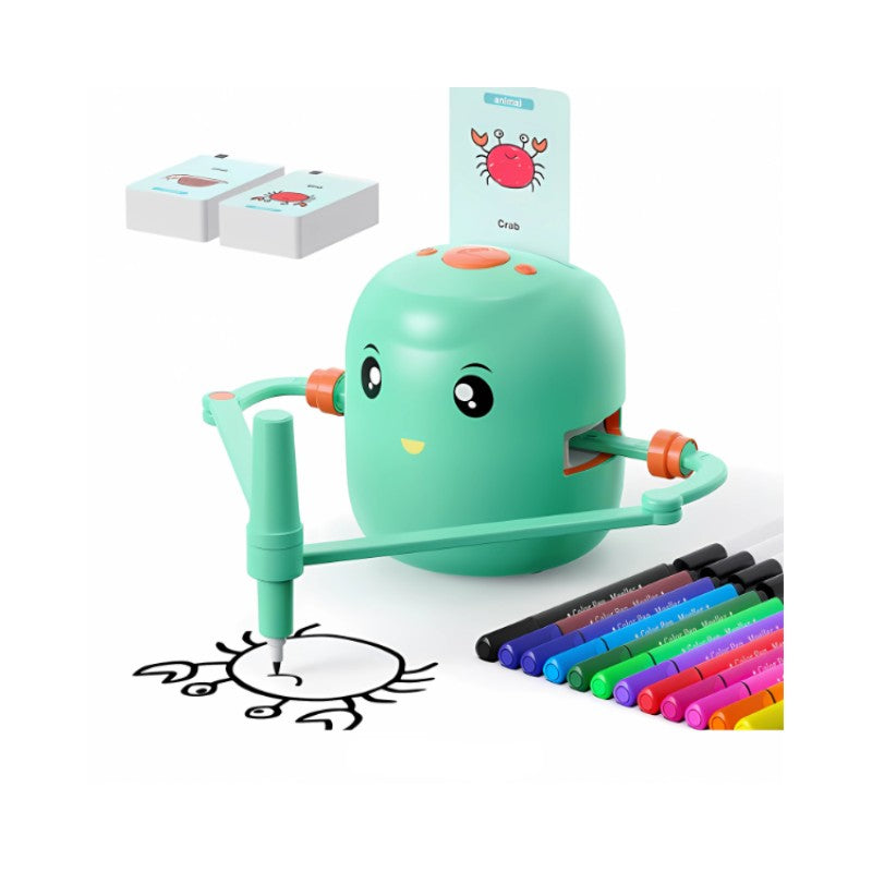 Toy - Drawing Robot with Shape Cards and Color Markers