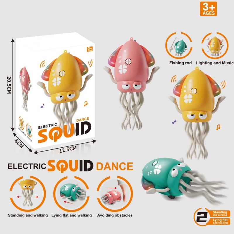 Toy Electric Walking Squid Octopus - Light and Music
