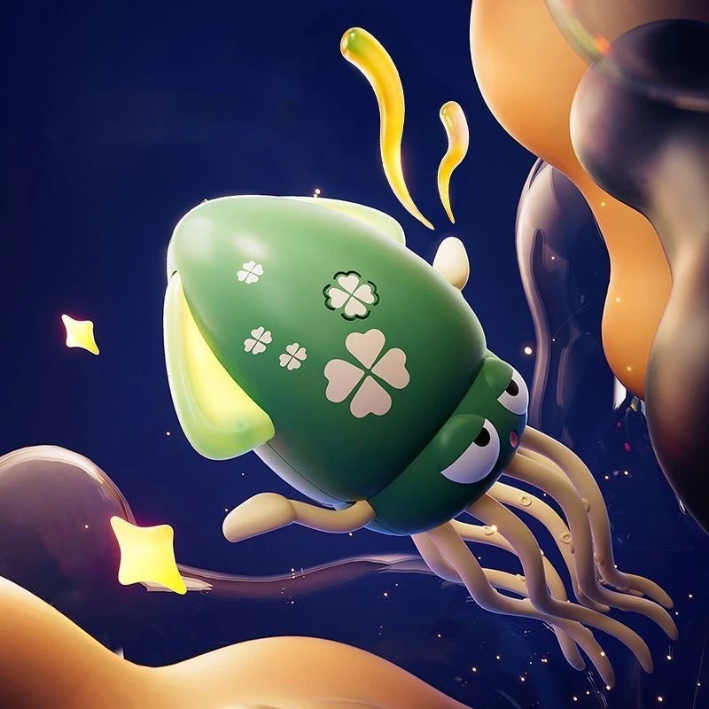 Toy Electric Walking Squid Octopus - Light and Music