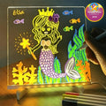 Toy LED Drawing Board - Transparent Surface with Stand