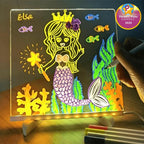 Toy LED Drawing Board - Transparent Surface with Stand