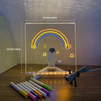 Toy LED Drawing Board - Transparent Surface with Stand