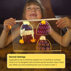 Toy LED Drawing Board - Transparent Surface with Stand