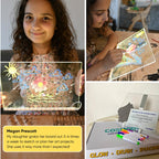 Toy LED Drawing Board - Transparent Surface with Stand