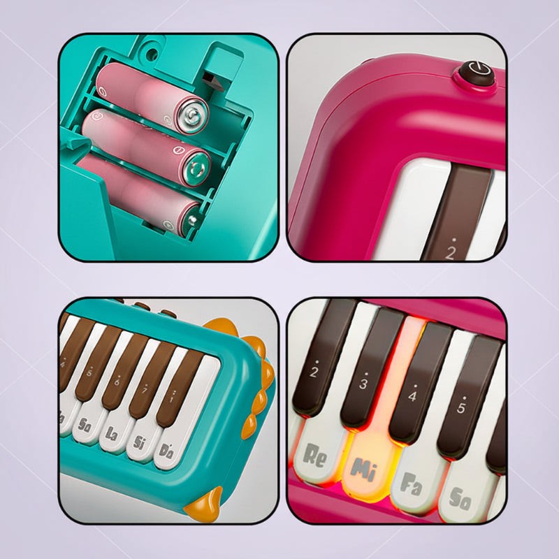 Toy - Mini Electronic Piano with Light-Up Keys
