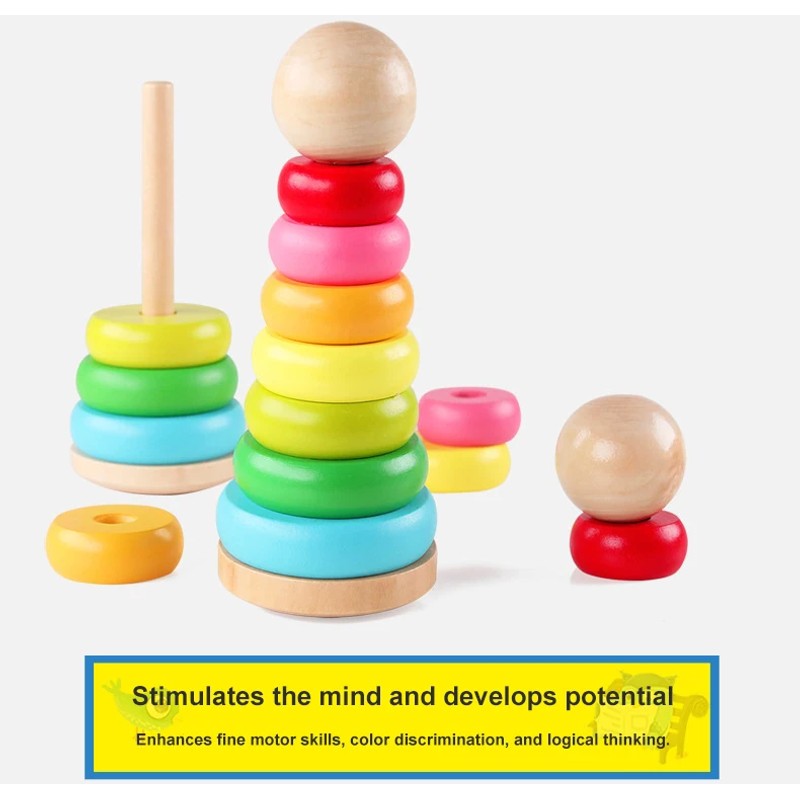 Toy - Rainbow Stacking Tower