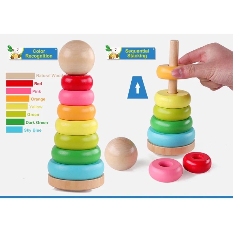 Toy - Rainbow Stacking Tower