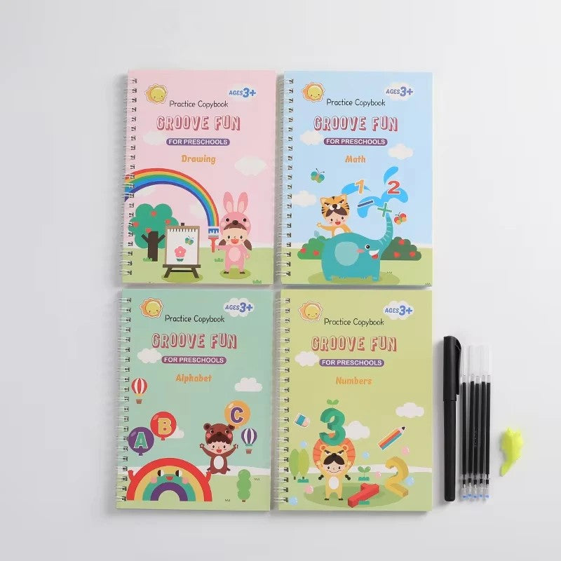 Toy - Reusable Writing Practice Book with Tracing Guides