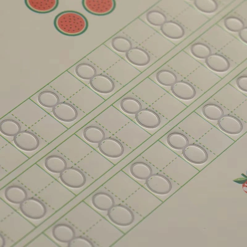 Toy - Reusable Writing Practice Book with Tracing Guides