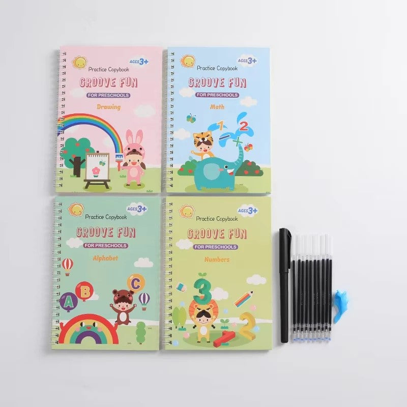 Toy - Reusable Writing Practice Book with Tracing Guides
