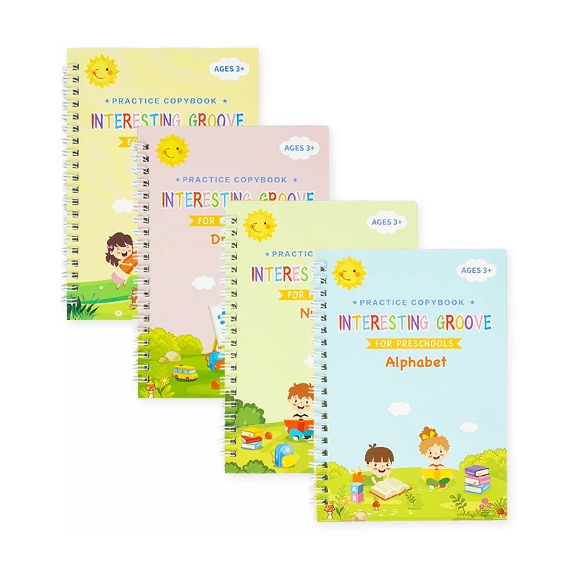 Toy - Reusable Writing Practice Book with Tracing Guides