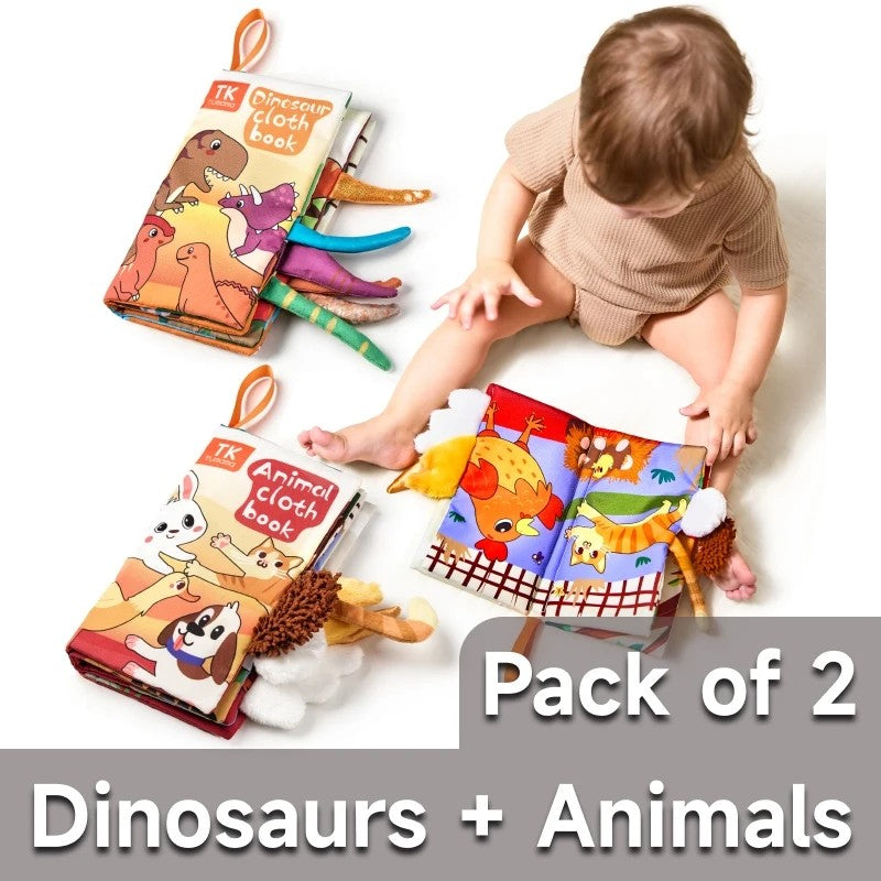 Toy Sensory Book with 3D Animal Tails