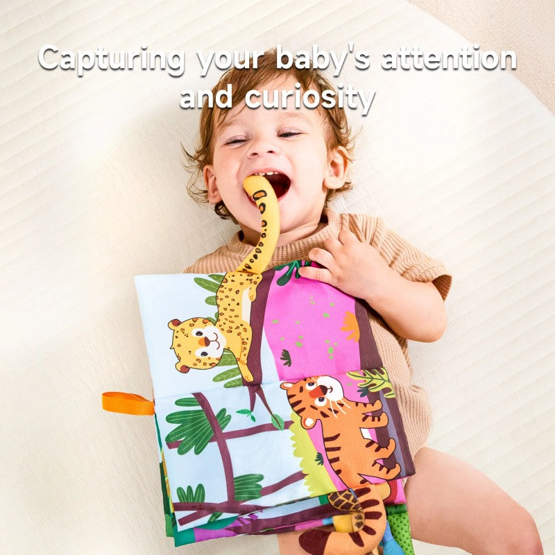 Toy Sensory Book with 3D Animal Tails