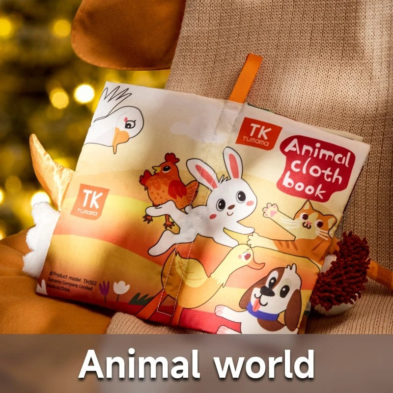 Toy Sensory Book with 3D Animal Tails