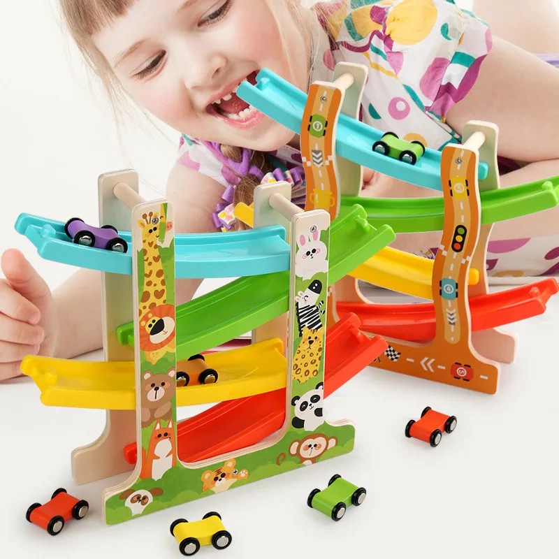 Toy Slope Racing Car Track - 4-Level Ramp