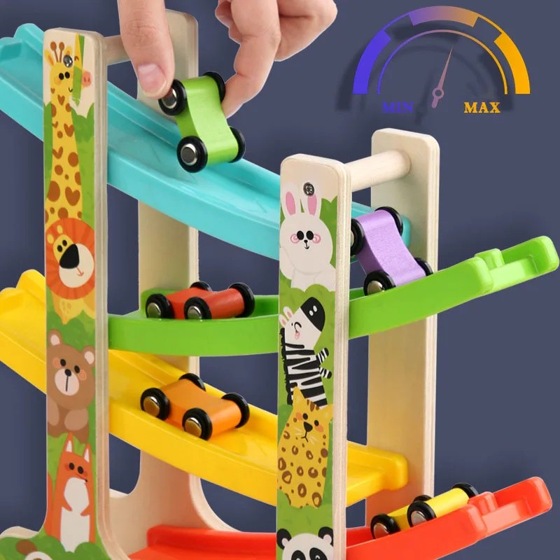 Toy Slope Racing Car Track - 4-Level Ramp