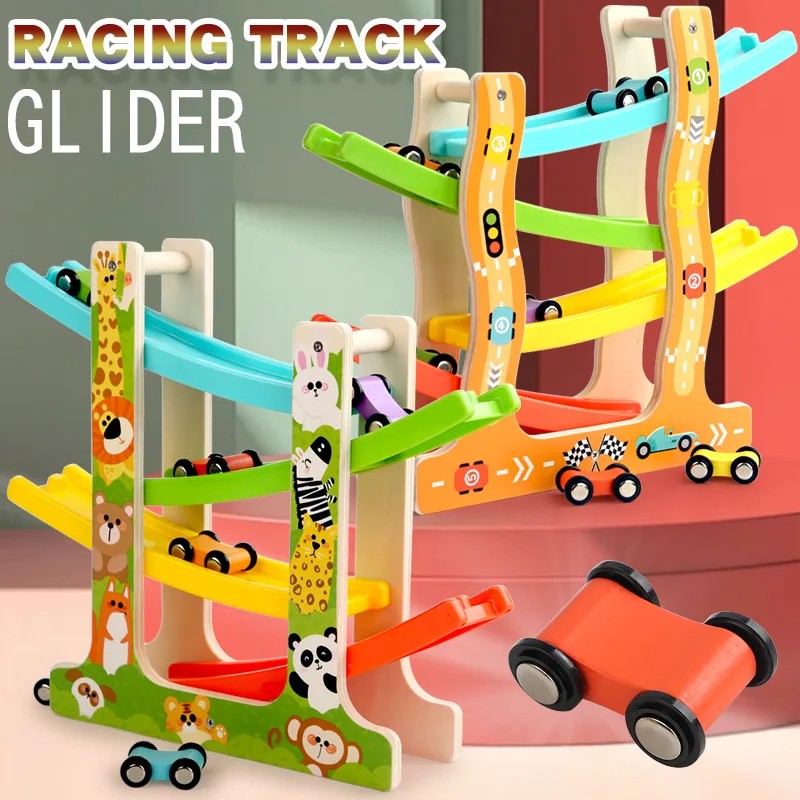 Toy Slope Racing Car Track - 4-Level Ramp