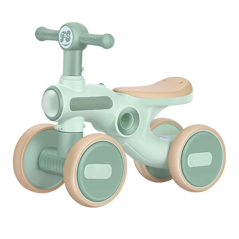 Toy Toddler Balance Bike - 4-Wheel Ride-On