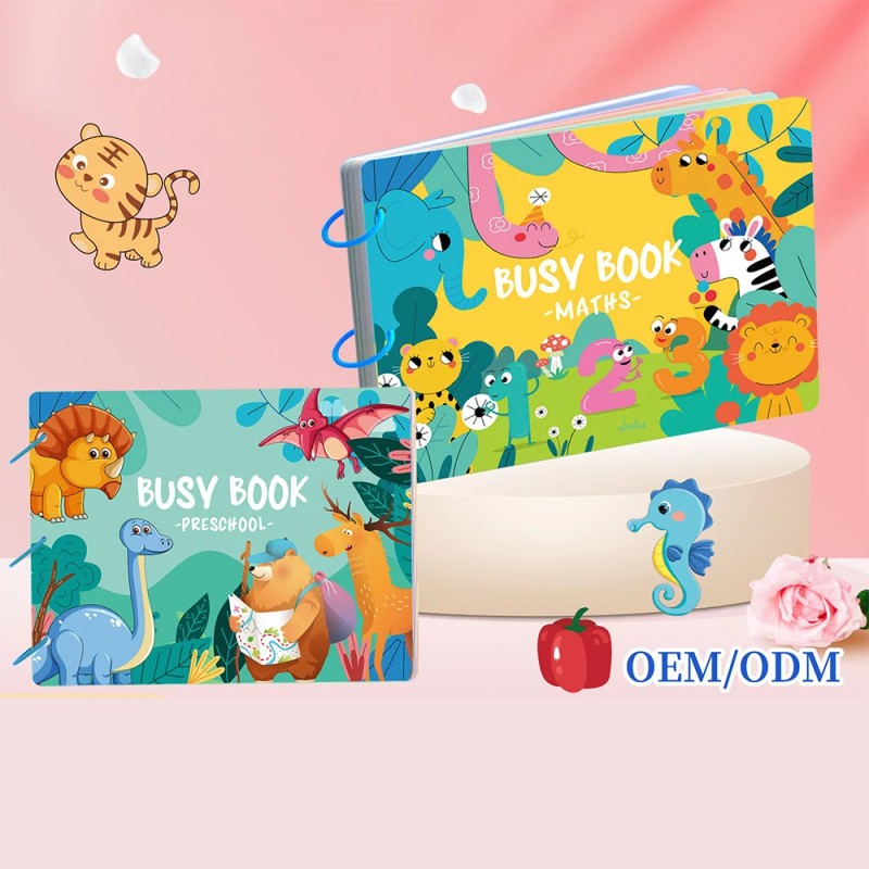 Toy - Toddler Busy Book with Velcro Stickers
