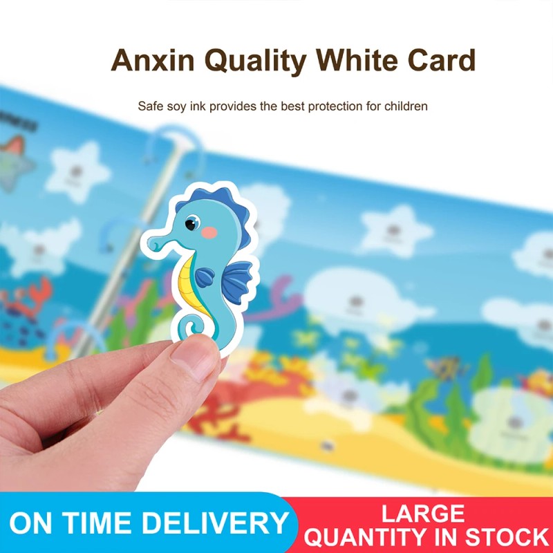Toy - Toddler Busy Book with Velcro Stickers