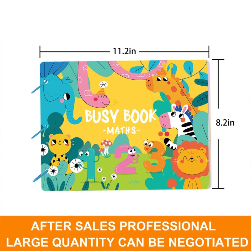 Toy - Toddler Busy Book with Velcro Stickers