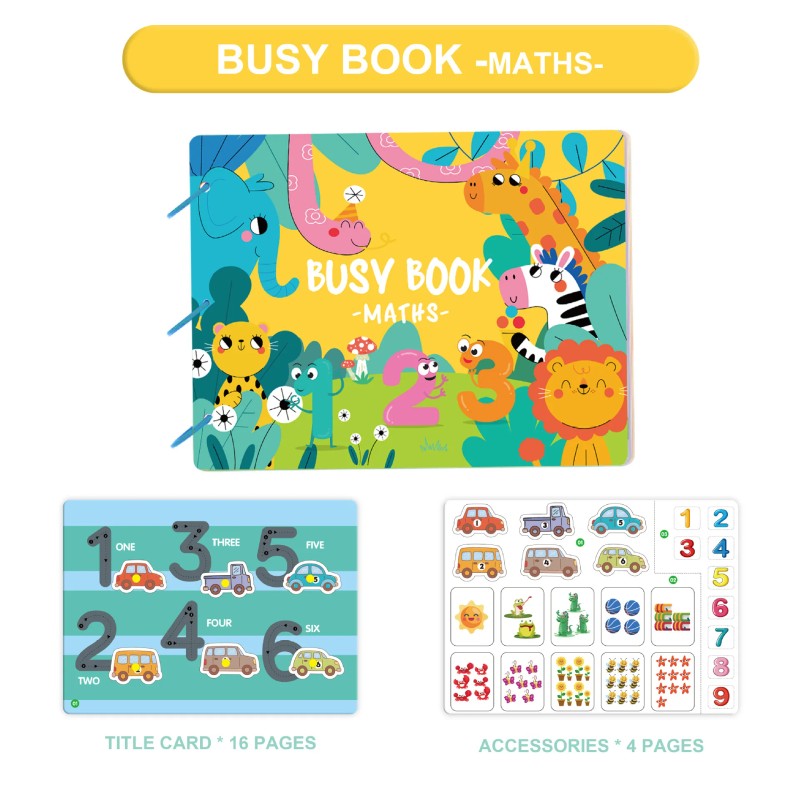 Toy - Toddler Busy Book with Velcro Stickers