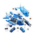 Transformable Toy Airplane and Vehicle Playset with Mini Accessories