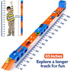 Transformable Toy Truck with Race Track and Storage Function