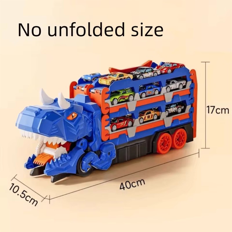 Transforming Dinosaur Car Launcher and Storage Play Set - Triceratops