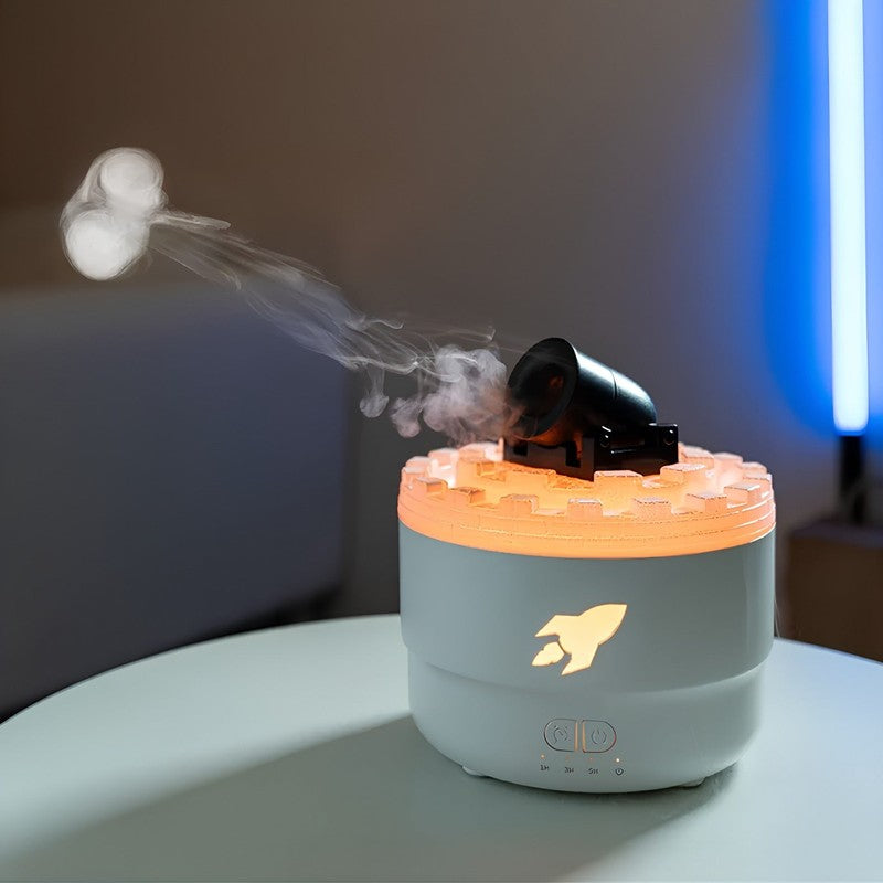 Ultrasonic Humidifier - Cannon with LED Lighting