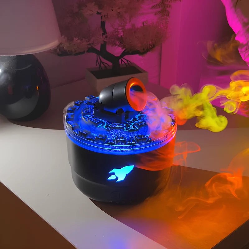 Ultrasonic Humidifier - Cannon with LED Lighting