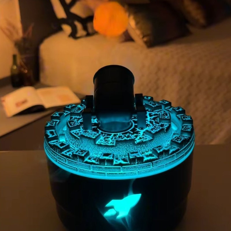 Ultrasonic Humidifier - Cannon with LED Lighting