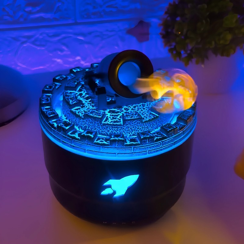 Ultrasonic Humidifier - Cannon with LED Lighting