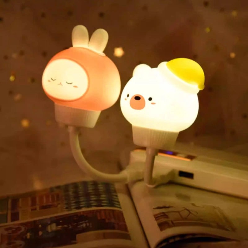 USB Night Light - Animal with Warm Light