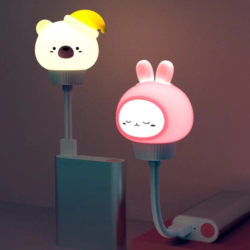 USB Night Light - Animal with Warm Light