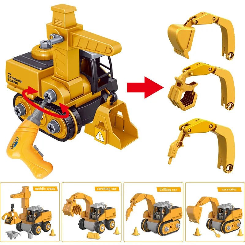 Vehicle Assembly Toy Set - Multiple Configurations