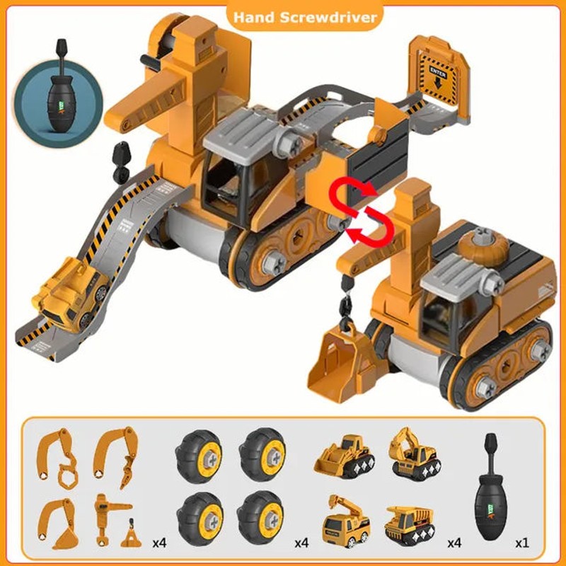 Vehicle Assembly Toy Set - Multiple Configurations