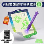 Wall Drawing Board for Children - UV Light Drawing Activity