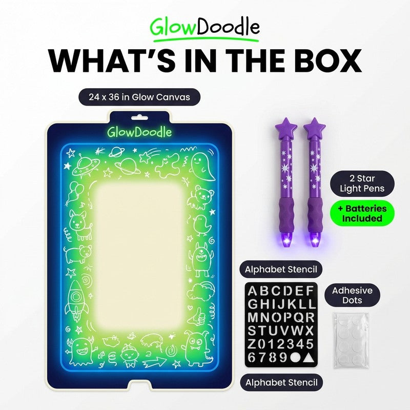 Wall Drawing Board for Children - UV Light Drawing Activity