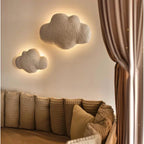 Wall Lamp - Cloud Shaped Boucle Fabric Light