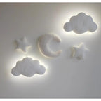 Wall Lamp - Cloud Shaped Boucle Fabric Light