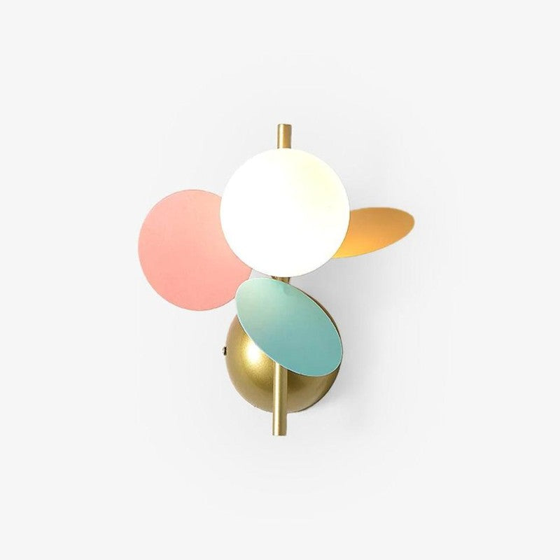 Wall Lamp - Round Macaron with Colourful Discs