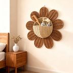 Wall-Mounted Storage Basket - Sunflower Woven