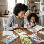 Watercolour Painting Book with Integrated Palette - Multiple Themes