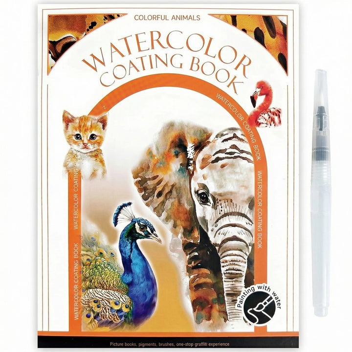 Watercolour Painting Kit - All-in-One Book with Pre-Sketched Pages