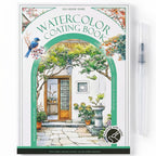 Watercolour Painting Kit - All-in-One Book with Pre-Sketched Pages