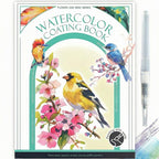 Watercolour Painting Kit - All-in-One Book with Pre-Sketched Pages