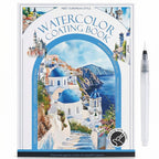 Watercolour Painting Kit - All-in-One Book with Pre-Sketched Pages